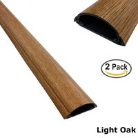 ChordSavers WallSaver Cord Cover - 2 Pieces - (Light Oak)