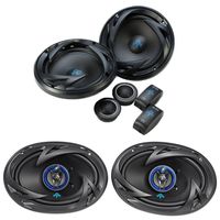 Pair AUTOTEK ATS65C 6.5" 600w Component Speakers+Pair ATS693 6x9" 800w Speakers