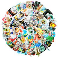 Cute Cartoon Stickers Pack 100Pcs Japan Miyazaki Hayao Anime Waterproof Vinyl Laptop Stickers for Luggage Guitar Bike Car Skateboard Graffiti Decals... (Hayao)