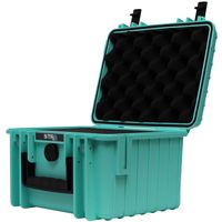 STR8 Brand 10" with 3-Layer Pre Cut Grid Configuration Foam, Weather Resistant, Smell Proof, Lockable, Glass Protector, Outdoor Carrying Case for Multi-Purpose - STR8BRAND (STR8 Teal)