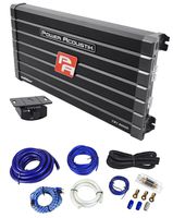 Power Acoustik CB1-8000D 4000 Watt RMS Mono Amplifier Car Audio Class D+Amp Kit