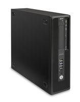 HP Z240 SFF Workstation - Intel Xeon E3-1245v5 3.5GHz Quad-Core, 8GB DDR4 SDRAM, 256GB SSD, HD Graphics P530, DVDRW, GigE, 3x DisplayPort, 1x Serial, Win 7 Pro 64-bit + Windows 10 Pro 64-bit License