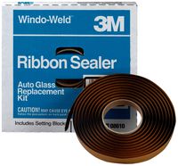 3M 08625 Window-Weld 1/8" x 1/4" x 30' Round Ribbon Sealer Roll