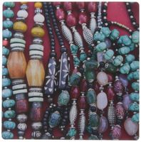 3dRose Kathmandu, Nepal. Jewelry for Sale at Swayambhunath Temple. - Mouse Pad, 8 by 8 inches (mp_207770_1)