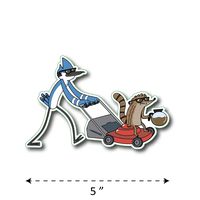 (TK-201) Regular Show | Mordecai & Rigby - Waterproof Vinyl Sticker for Laptops Tablets Cars Motocycles Bicycle Skateboard Luggage Or Any Flat Surface (5")