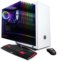 CYBERPOWERPC Gamer Xtreme Gaming PC, Intel Core i3-9100F 3.6GHz, AMD Radeon RX 580 4GB, 8GB DDR4, 240GB SSD, 1TB HDD, WiFi Ready & Win 10 Home (GXi11360CPG, White)