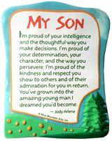 Sculpted Magnet: My Son, I'm So Proud of You, 3.0" x 3.5"