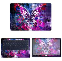decalrus - Protective Decal Butterfly Skin Sticker for Asus ZenBook 3 Deluxe UX490UA (14" Screen) case Cover wrap ASxzenbkUx490_14-122