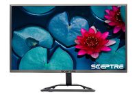 Sceptre E248W-1920R 24" Ultra Thin LED Monitor HDMI VGA audio in audio out, Metal Black 2018
