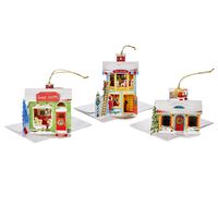 Hallmark Paper Wonder Boxed Christmas Cards Assortment, Pop Up Shops Ornaments (6 Cards with Envelopes)