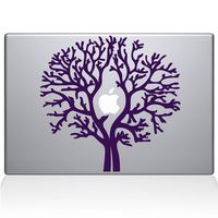 The Decal Guru Apple Tree Decal Vinyl Sticker, 13" MacBook Air, Lavender (1493-MAC-13A-LAV)