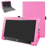 Insignia Flex 11.6 NS-P11W6100 Case,Mama Mouth PU Leather Folio 2-Folding Stand Cover for 11.6" Insignia Flex 11.6 NS-P11W6100 Windows 10 Tablet,Pink