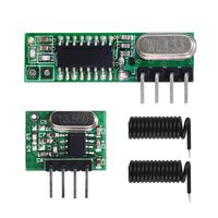 QIACHIP Superheterodyne Receiver and Transmitter kit 433Mhz RF Wireless Module with Antenna for Arduino UNO DIY Kits