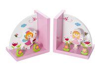 Kids Fairies Home Decor Themed Fairy Bookends for Girls Nursery or Bedroom