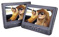 Sylvania SDVD1037 10-Inch Dual Screen DVD Player with USB Card Slot, Remote Control and Car Seat Mount