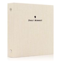 Ablus 100 Pockets Mini Photo Album - Fits for Fujifilm Instax Mini 9 Mini 8 Mini 90 Mini 25, Polaroid Snap PIC-300, Kodak Mini 3-Inch Film (100 Pockets, Beige)