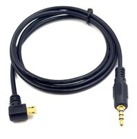 Poyiccot Micro USB to 3.5mm Adapter,90 Degree Right & Left Angle Micro USB Male to 3.5mm TRRS Male Audio AUX Cable Cord for Headset Mic Microphone (3.5mm 4pole to Micro USB,3.3ft)