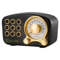 Retro Bluetooth Speaker FM Vintage Radio with Loud Volume, Strong Bass Enhancement,Bluetooth 4.2 Wireless Connection,MP3 Player & TF Card