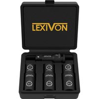 LEXIVON Impact Socket Set, 6 Total Lug Nut Size | Innovative Flip Socket Design Cover Most Commonly Inch & Metric Used Sizes | Cr-Mo Steel = Fully Impact Grade (LX-111)