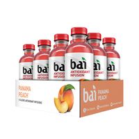 Bai Flavored Water, Panama Peach, Antioxidant Infused Drinks, 18 Fluid Ounce Bottles, 12 count