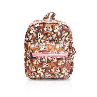 Finex Brown Chip and Dale All Over Print Small Nylon Bag Multipurpose Causal Daypack for Travel Trip Shopping Tablet iPad Mini up to 8 inches