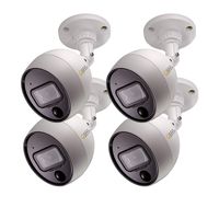 Q-See Home Security Cameras (QCA8081B-4) 4MP Analog HD PIR Bullet Surveillance Camera 4 Pack, 65ft of Night Vision, Indoor/Outdoor, Add-On