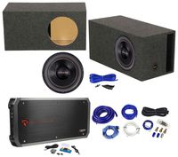 American Bass HD12D2 HD 12" 4000w Subwoofer+Amplifier+Vented Sub Box Enclosure