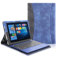 ACdream Case Fits 2018 RCA Cambio 10.1" W101SA23T1S / W101SA23T2, Multiple Angle Viewing with Pocket Business Cover Case for 10.1 inch RCA Cambio 2-in-1 Window Tablet with Kickstand, Navy Blue