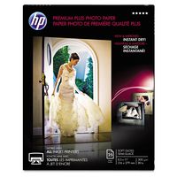 HP CR671A Premium Plus Photo Paper, 80 lbs, Soft-Gloss, 8-1/2 x 11, 25 Sheets/Pack