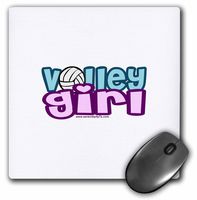 3dRose LLC 8 x 8 x 0.25 Inches Volley Girl Mouse Pad (mp_13116_1)