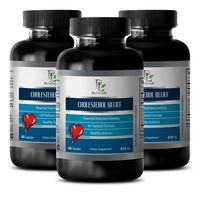 Plant sterols - Cholesterol Relief - Improve Blood Circulation - 3 Bottles 180 Capsules