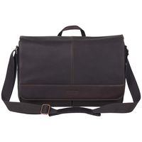 Kenneth Cole Reaction Come Bag Soon - Colombian Leather Laptop & iPad Messenger, Brown
