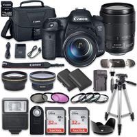 Canon EOS 7D Mark II 20.2MP CMOS Digital SLR Camera Bundle with Canon EF-S 18-135mm f/3.5-5.6 IS STM Lens + Accessory Kit