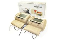 SAF Boxster BX-7029 7" Dual Universal Headrest WideScreen Video Monitor with Built-in DVD Player TAN