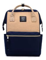 Kah&Kee Polyester Travel Backpack Functional Anti-theft School Laptop for Women Men (Linen Beige, Large)