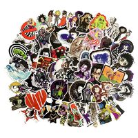 Tim Burton's Movies Theme Stickers Laptop Before Christmas Movies Stickers Waterproof Skateboard Car Snowboard Bicycle Luggage Decor (Tim Burton's Movies Theme)