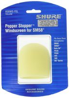 Shure A58WS-YEL Foam Windscreen for All Shure Ball Type Microphones, Yellow