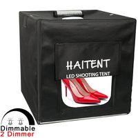 Haitent Professional 24"24"24" Dimmable LED Photo Lighting Studio Shooting Tent Box Kit with Dimmer and 4 Color Backdrops