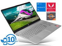 HP 15 Laptop, 15.6" HD Touch Display, AMD Ryzen 7 3700U Upto 4.0GHz, 8GB RAM, 512GB NVMe SSD, Vega 10, HDMI, Card Reader, Wi-Fi, Bluetooth, Windows 10 Pro