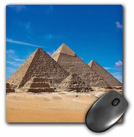 3dRose LLC 8 x 8 x 0.25 Inches Mouse Pad, Egypt, Cairo, Giza, Great Pyramids and Lesser Pyramids - Miva Stock (mp_131457_1)