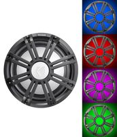 KICKER 45KMF104 10" Free Air Marine Subwoofer Sub KMF10+Charcoal Grille w/LED's