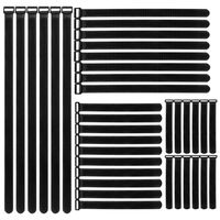 36 Pcs Reusable Cinch Straps Fastening Cable Ties Cable Straps Set Adjustable Cord Ties Multipurpose Hook and Loop 2 in 1 Securing Straps for Cord and Cable Management