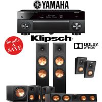 Klipsch RP-280F 5.1.2-Ch Reference Premiere Dolby Atmos Home Theater Package with Yamaha AVENTAGE RX-A3070BL 11.2-Channel Network AV Receiver