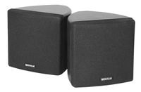 Cube by Rockville Pair of 3.5" Black Commercial 70v Swivel Wall Mount Speakers