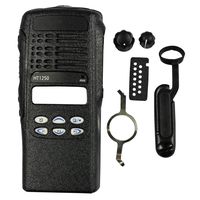 abcGoodefg New Replacement Front Outer Housing Case Cover for Motorola HT1250 Two Way Radio Black