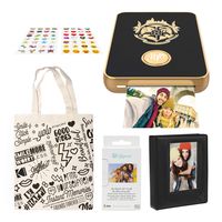 Lifeprint 2x3 Wizarding Magic Photo and Video Printer (Black) Photo Album Bundle