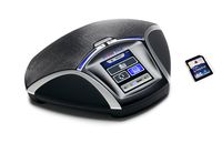 Konftel 55Wx Rechargeable Wireless Speakerphone Bundle with SD Card for Recordings | Bluetooth, USB, 3.5mm, NFC, PC, MAC | Compatible with UC, Softphones, Smartphones, Tablet, PC | #910101082-SDM