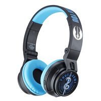 eKids Star Wars Ep 9 Wireless Bluetooth Portable Kids Headphones with Microphone, Volume Reduced to Protect Hearing Rechargeable Battery, Adjustable Kids Headband for School Home or Travel