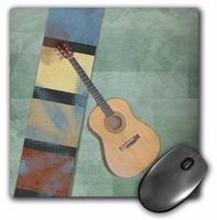 3dRose LLC 8 x 8 x 0.25 Inches Artsy Guitar, Stringed Instruments, Musical Art Mouse Pad (mp_56238_1)