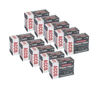 ACCO Premium Jumbo Paper Clips, Smooth Finish, 100 Paper Clips Per Box, Pack of 10 Boxes   (72500)